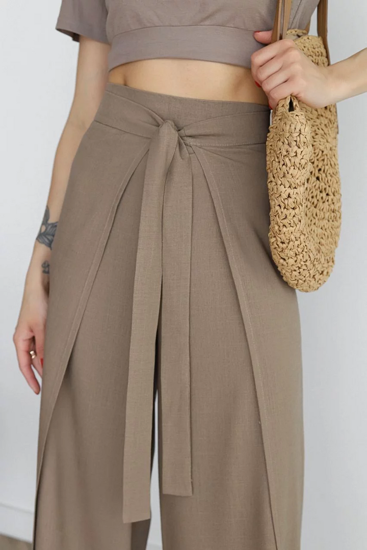 Ophelia | Wide-cut women's linen pants