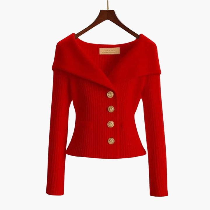 Kim | Ribbed Button-Up Cardigan