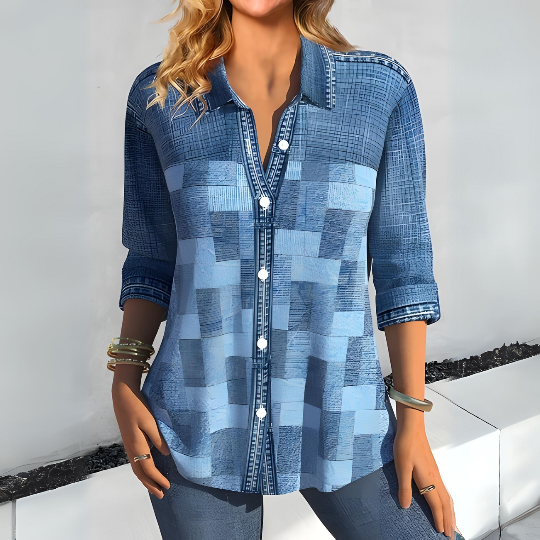 Aurora | Casual Checked Blouse