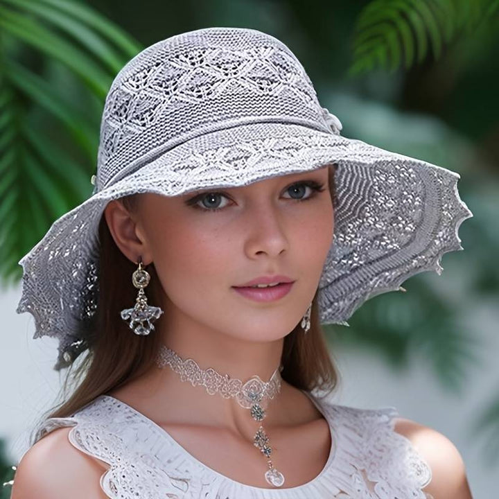 Brianna | Elegant wide-brimmed folding sun hat