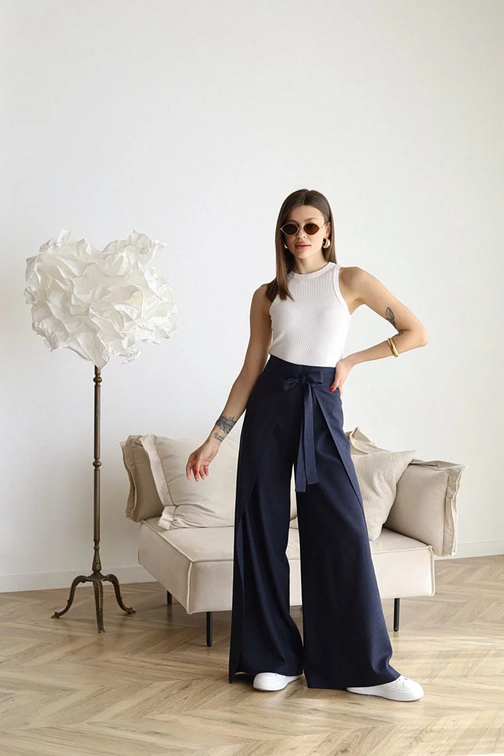 Ophelia | Wide-cut women's linen pants