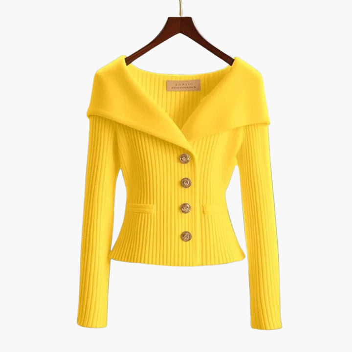 Kim | Ribbed Button-Up Cardigan