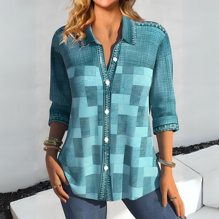 Aurora | Casual Checked Blouse