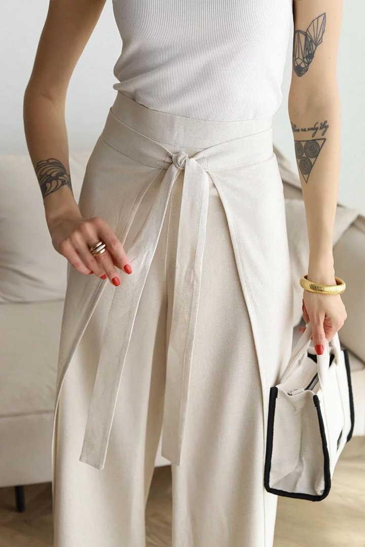 Ophelia | Wide-cut women's linen pants