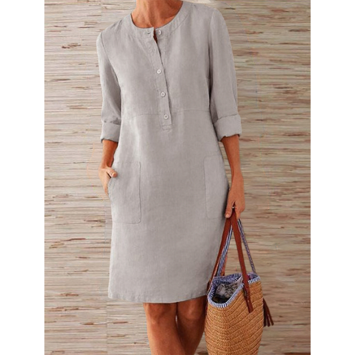 Wren | Dress in cotton and linen