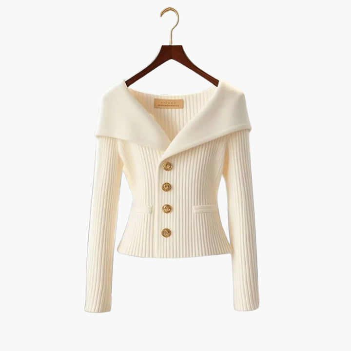 Kim | Ribbed Button-Up Cardigan