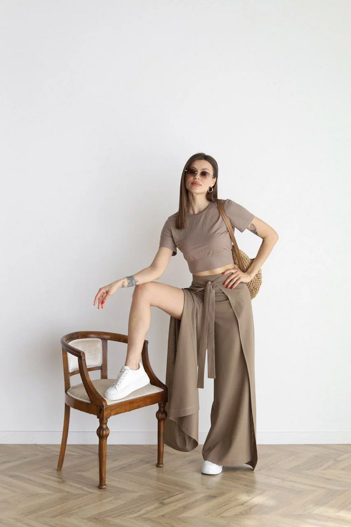 Ophelia | Wide-cut women's linen pants