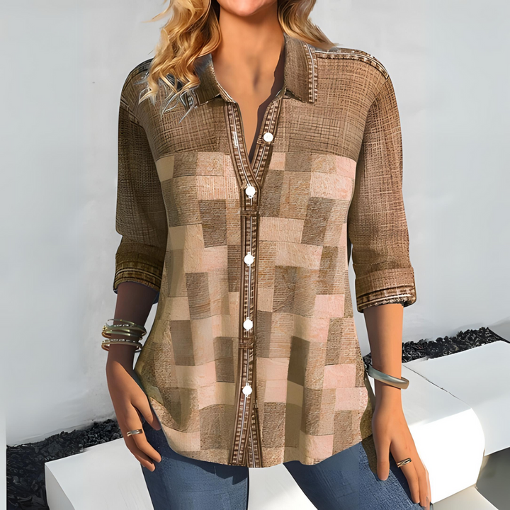 Aurora | Casual Checked Blouse