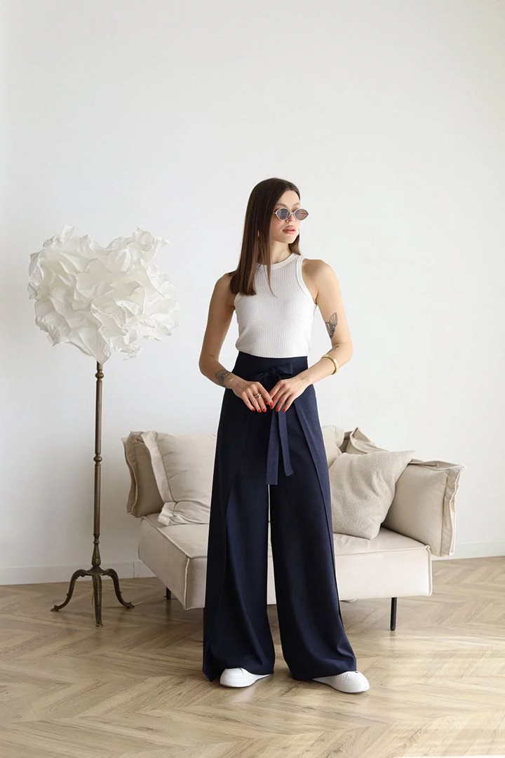 Ophelia | Wide-cut women's linen pants