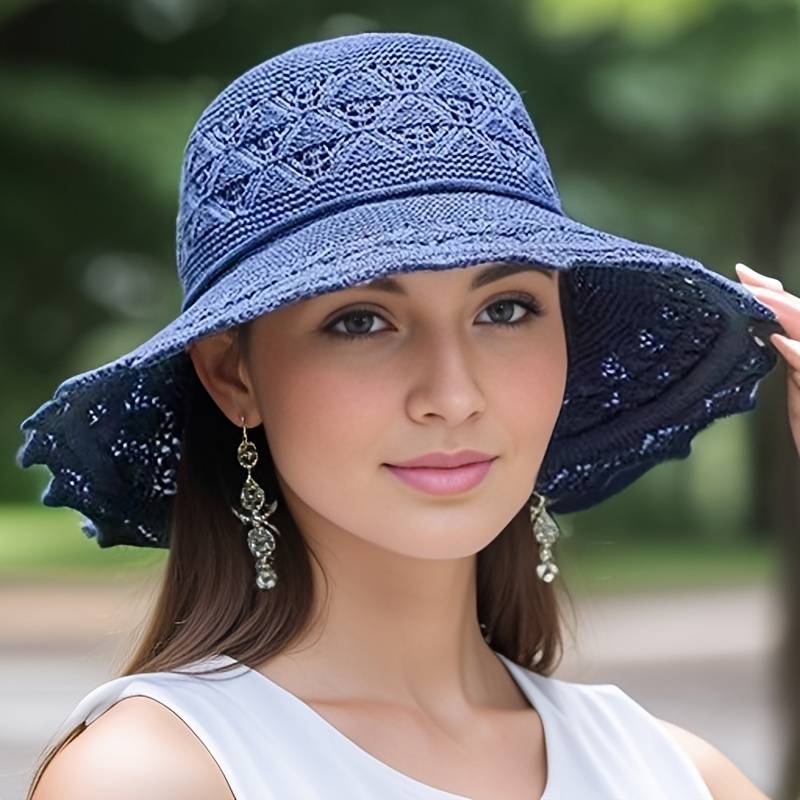 Brianna | Elegant wide-brimmed folding sun hat