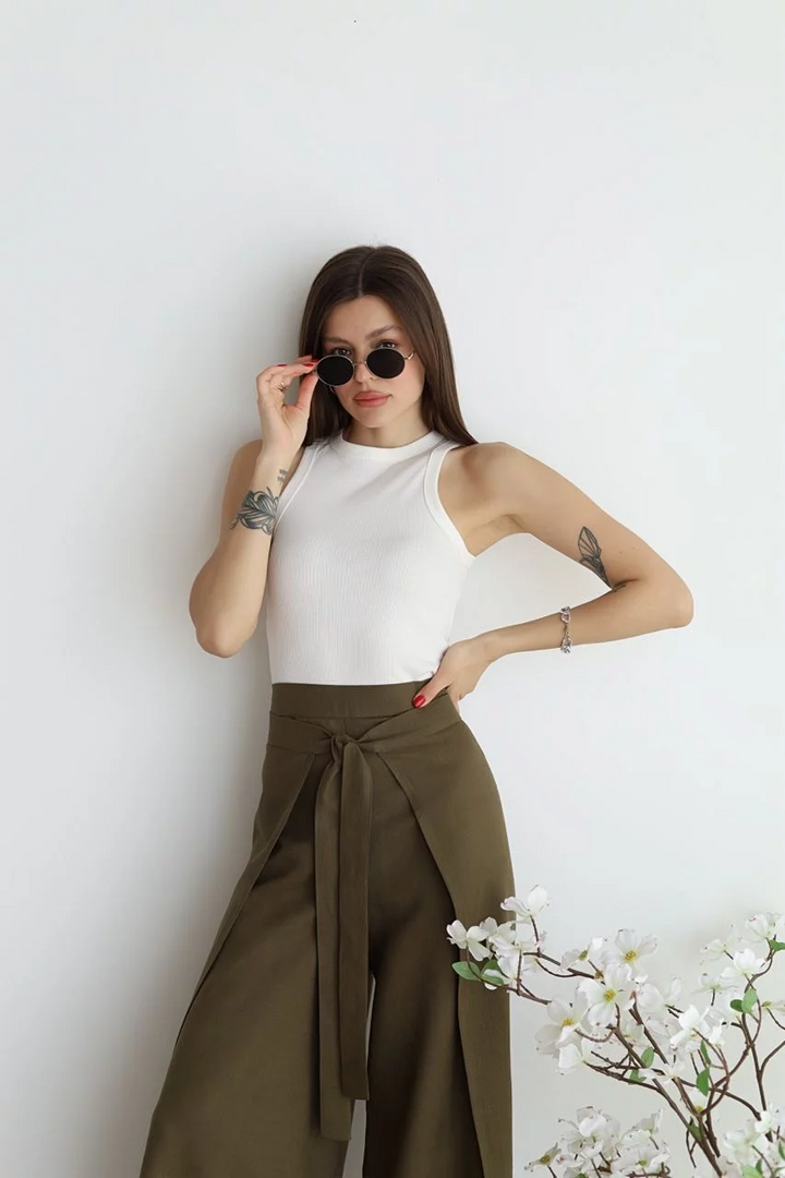 Ophelia | Wide-cut women's linen pants