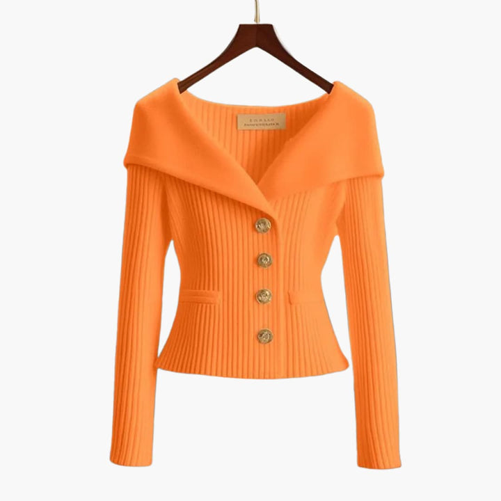 Kim | Ribbed Button-Up Cardigan