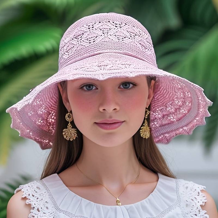 Brianna | Elegant wide-brimmed folding sun hat