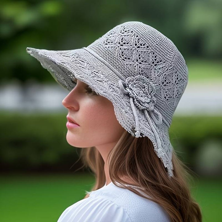 Brianna | Elegant wide-brimmed folding sun hat