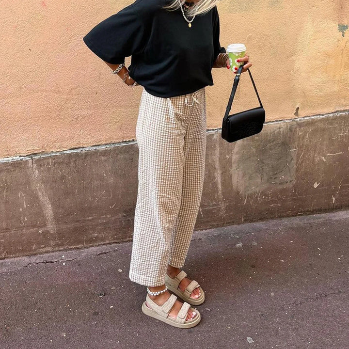 Suzie | High-waisted trousers with straight legs