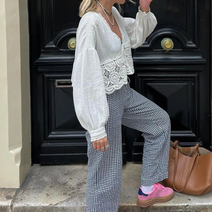 Suzie | High-waisted trousers with straight legs