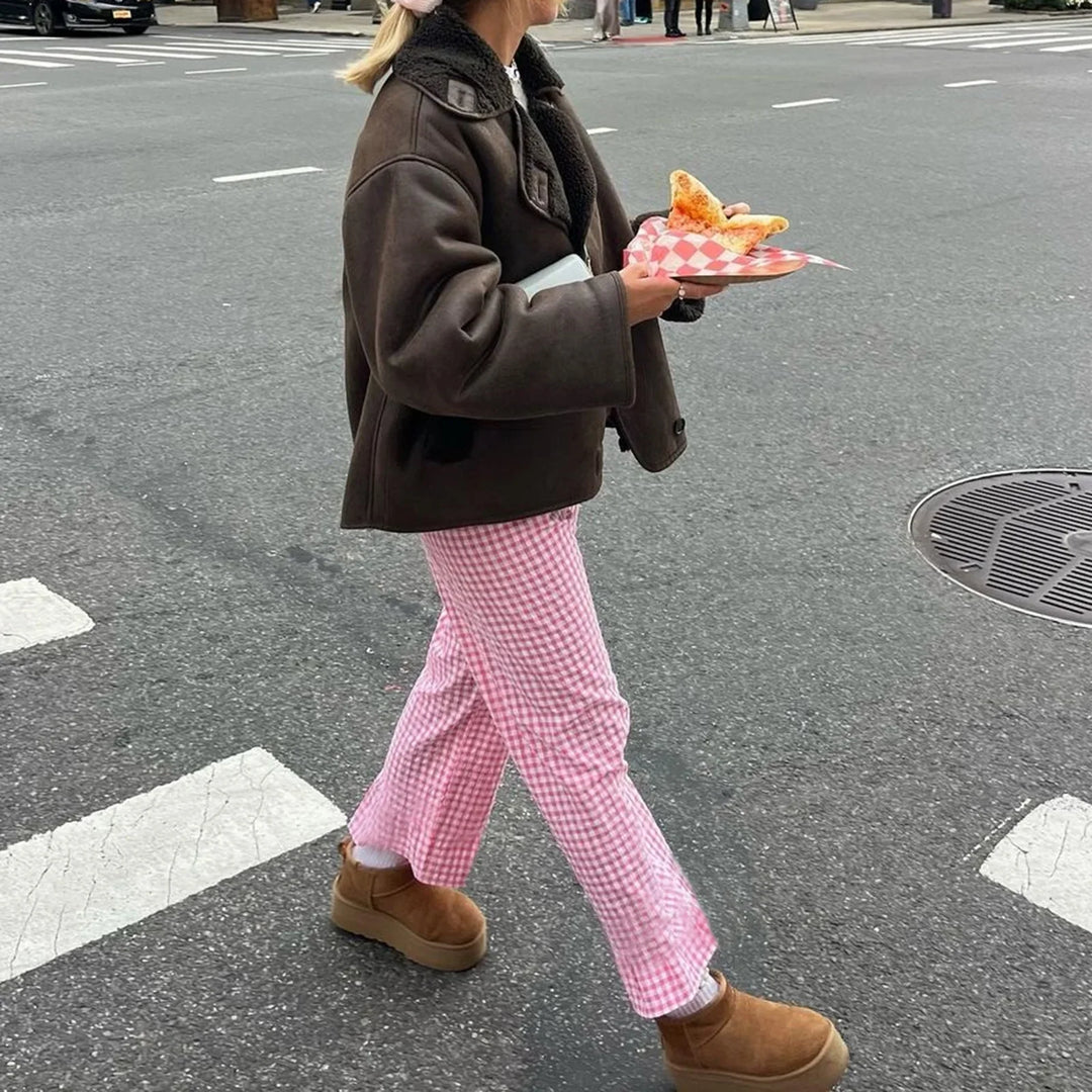 Suzie | High-waisted trousers with straight legs