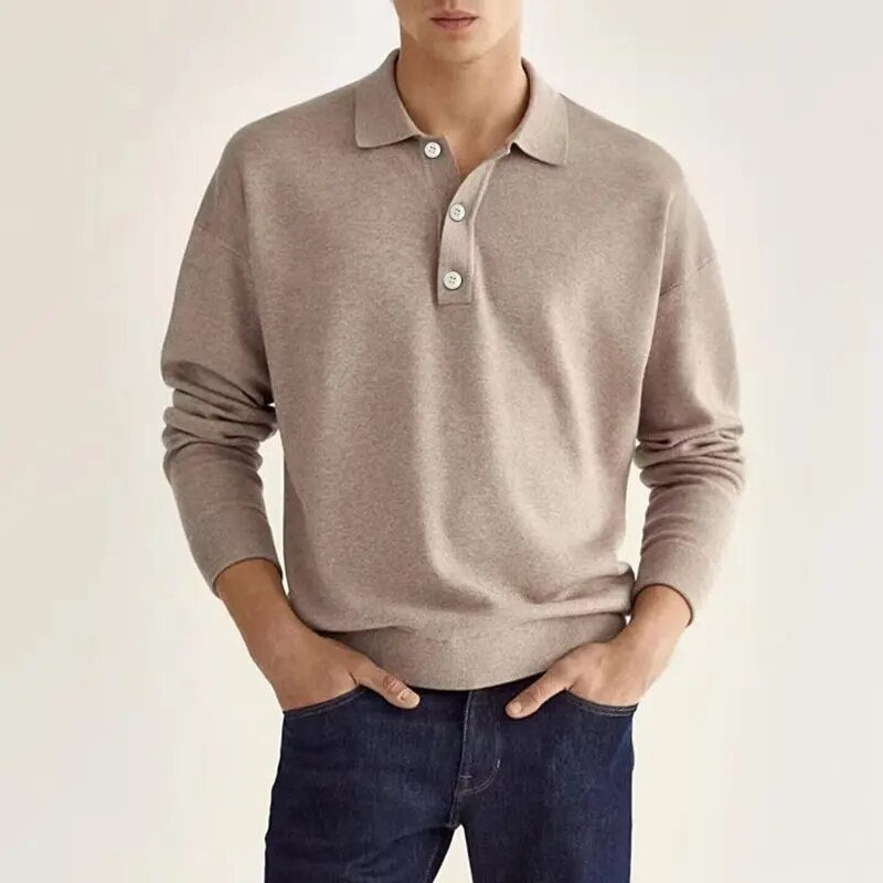 Bradley | Long Sleeved Polo Shirt