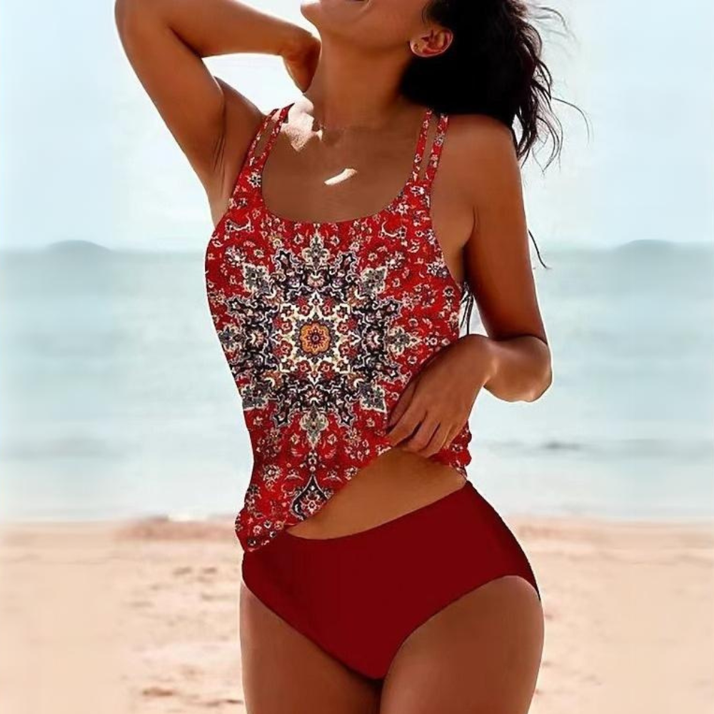 Celise | Floral Mosaic Swimsuit