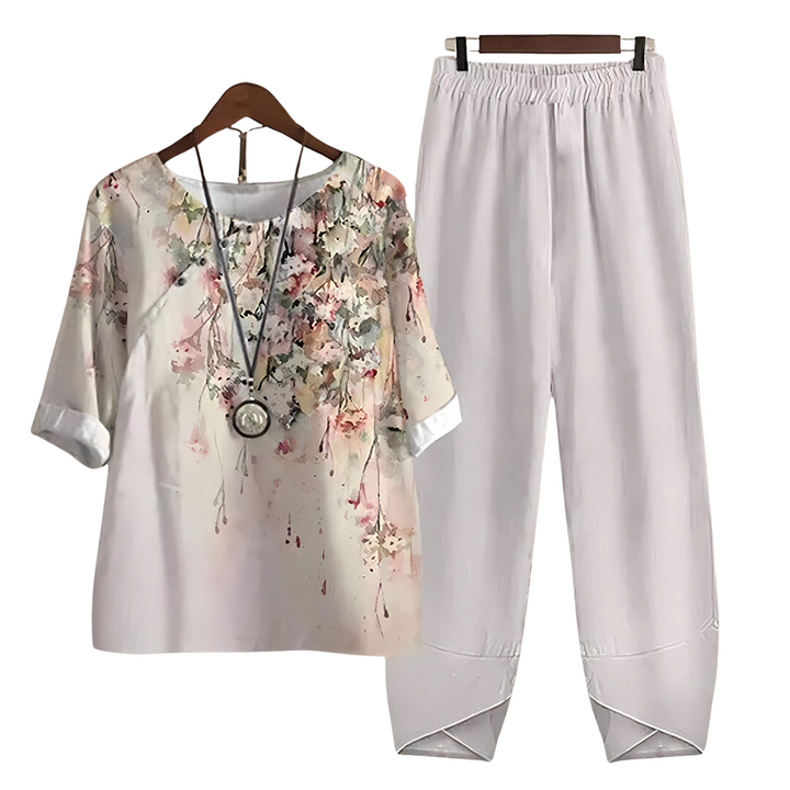Rhea | Effortless chic shirt and pant set