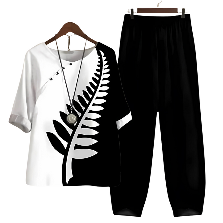 Rhea | Effortless chic shirt and pant set