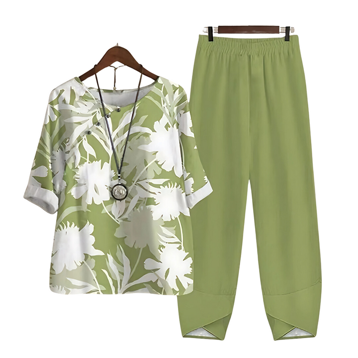 Rhea | Effortless chic shirt and pant set
