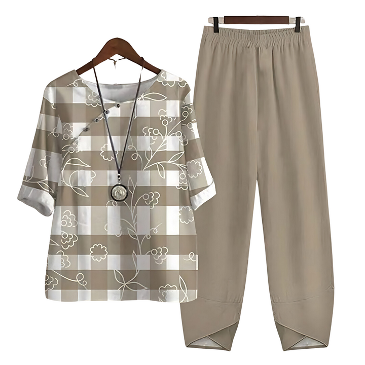 Rhea | Effortless chic shirt and pant set