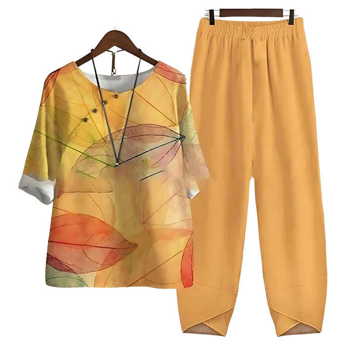 Rhea | Effortless chic shirt and pant set
