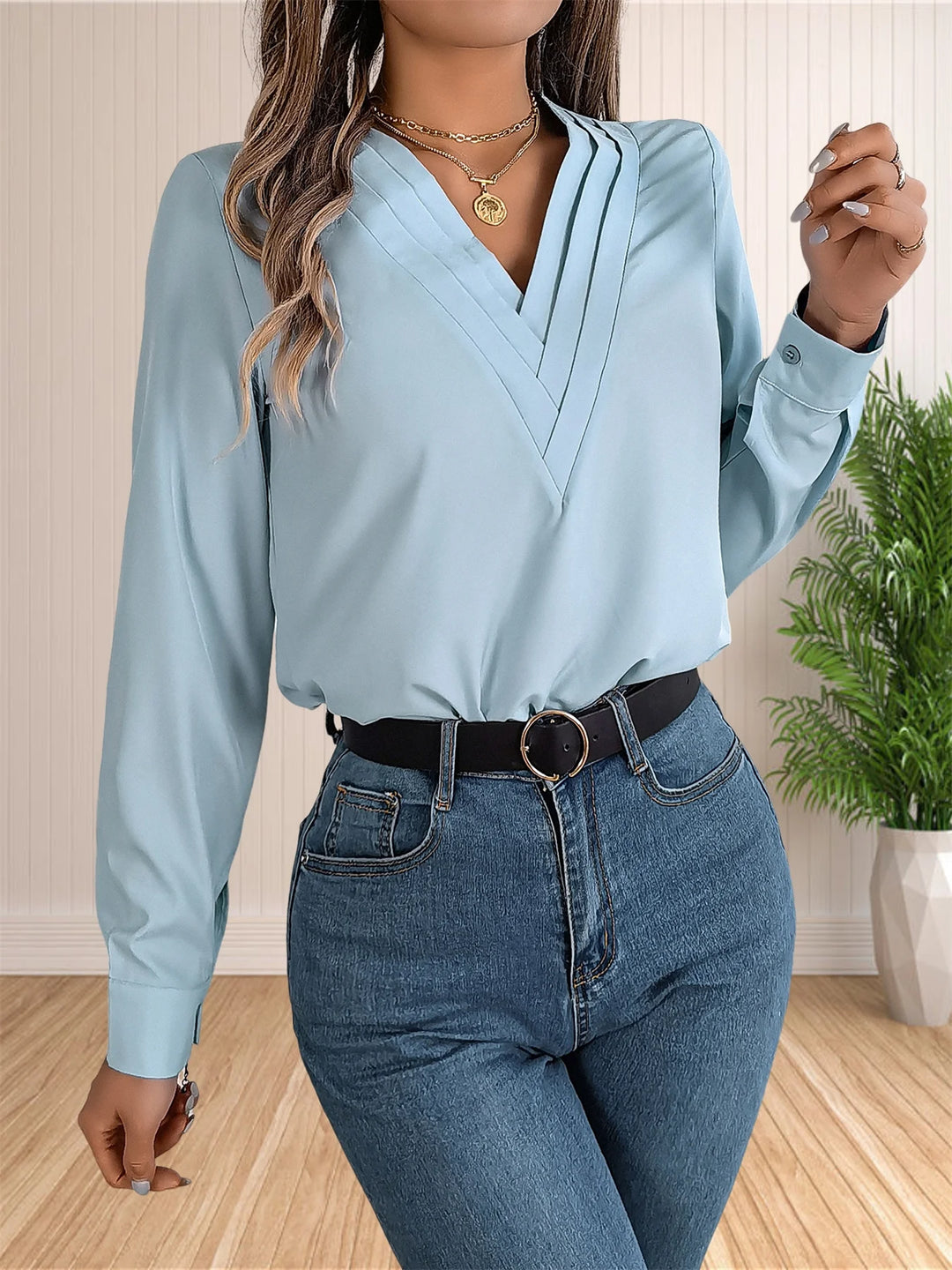 Pamela | Elegant Business Office Blouse