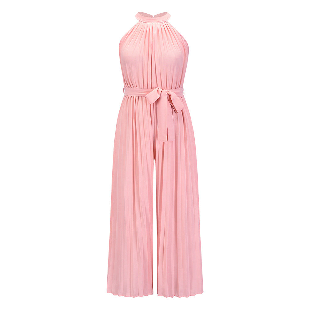 Lucy | Pleated Jumpsuit With Belt