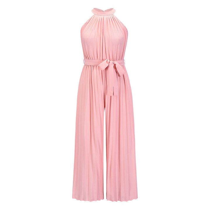 Lucy | Pleated Jumpsuit With Belt