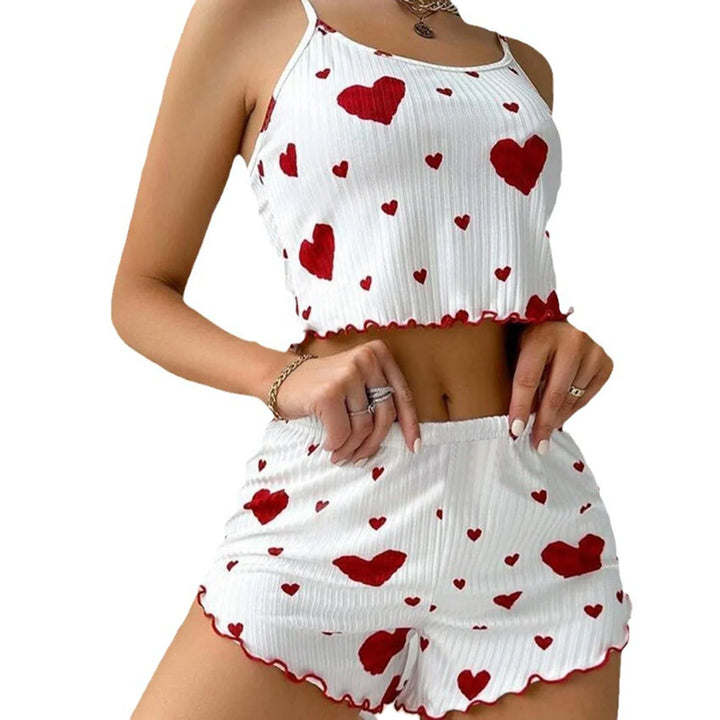 LUSTIQUE™ HEART PRINT PYJAMA SET