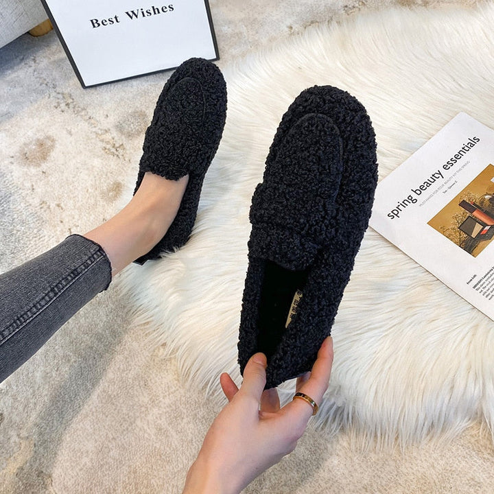 Orla | Soft teddy loafers/slippers