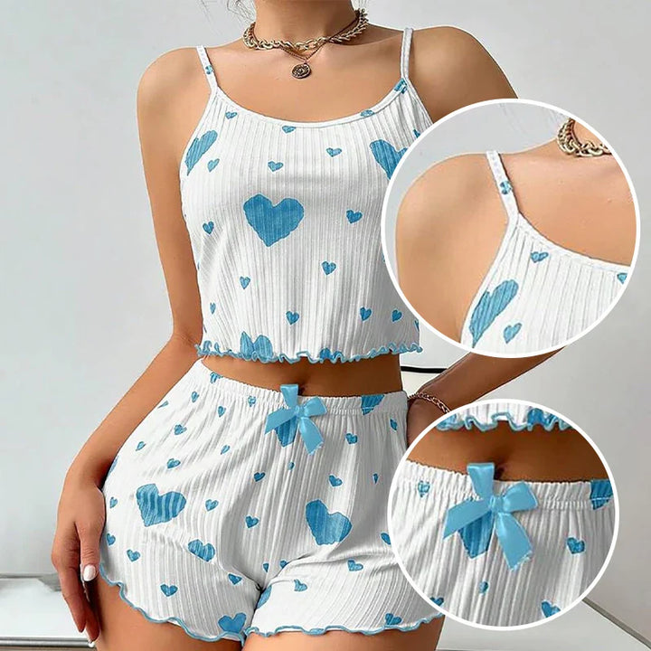 LUSTIQUE™ HEART PRINT PYJAMA SET