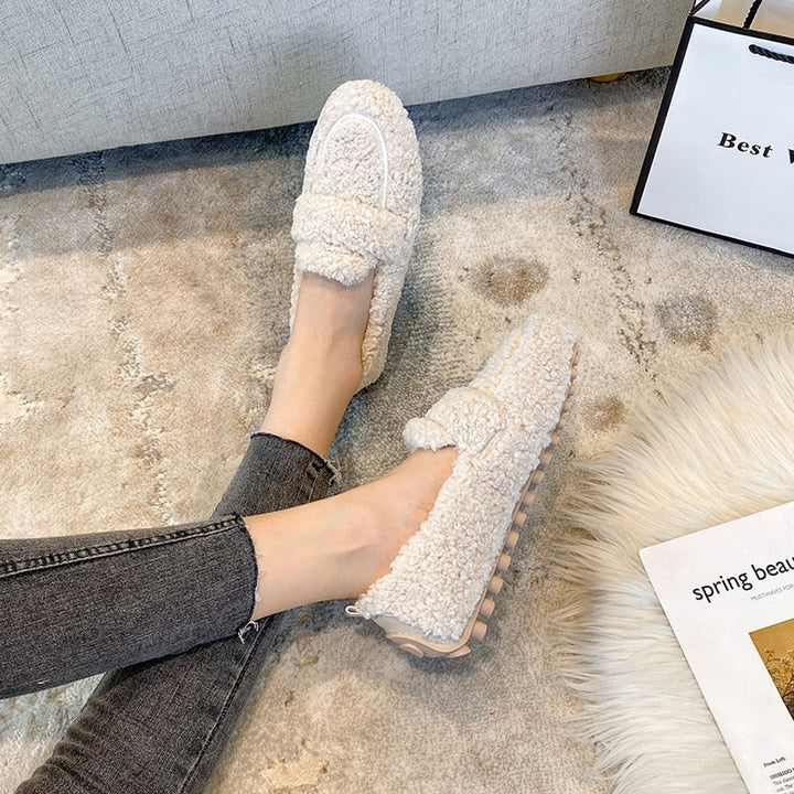 Orla | Soft teddy loafers/slippers