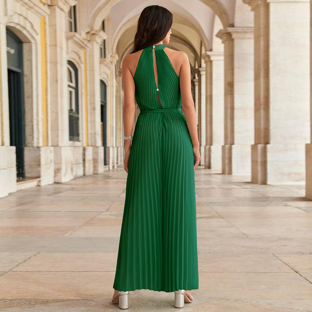 Lucy | Pleated Jumpsuit With Belt