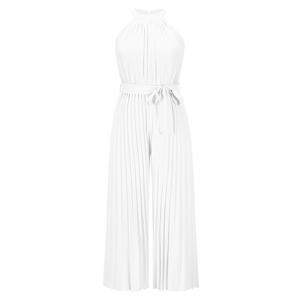 Lucy | Pleated Jumpsuit With Belt