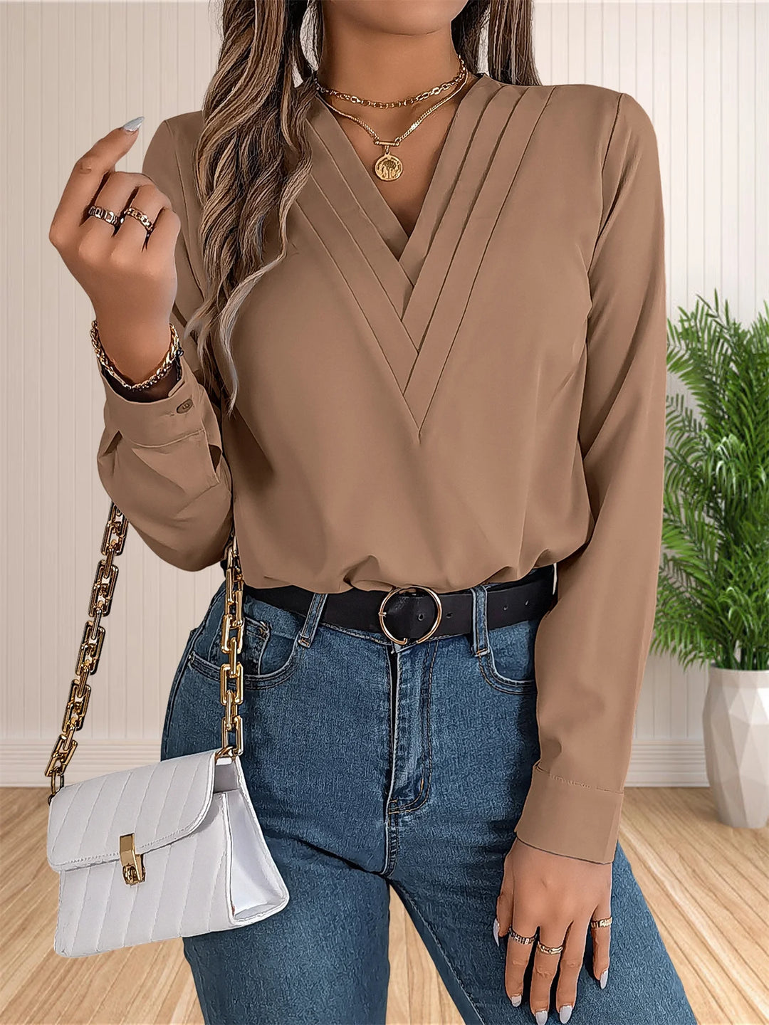 Pamela | Elegant Business Office Blouse