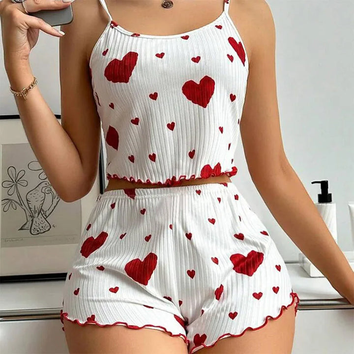 LUSTIQUE™ HEART PRINT PYJAMA SET