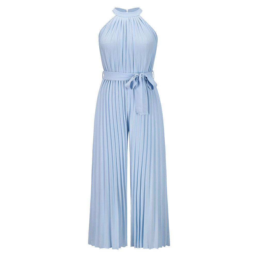 Lucy | Pleated Jumpsuit With Belt