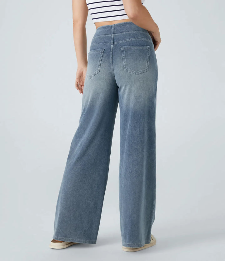 Eva | Elastic High Waist Jeans