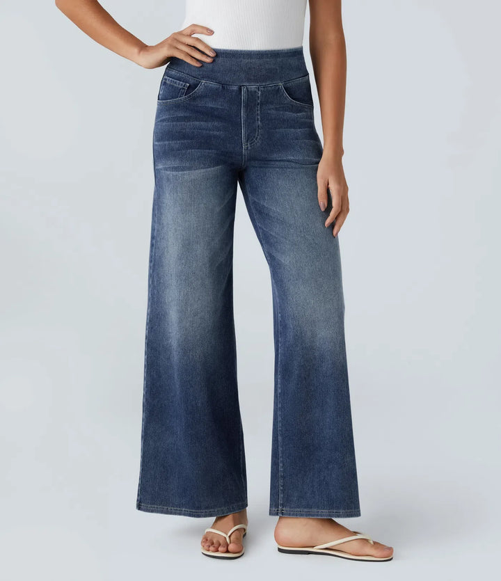 Eva | Elastic High Waist Jeans
