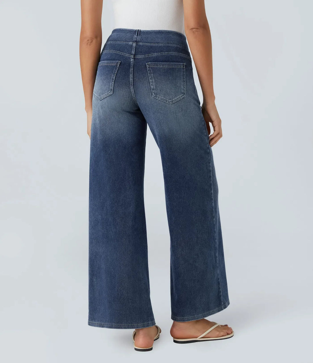 Eva | Elastic High Waist Jeans