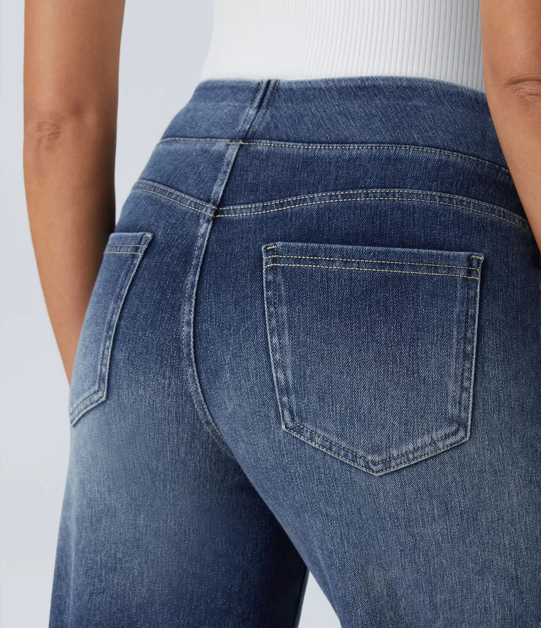 Eva | Elastic High Waist Jeans