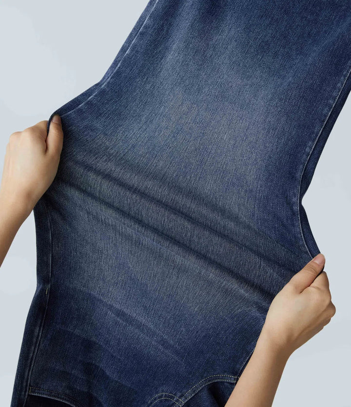 Eva | Elastic High Waist Jeans