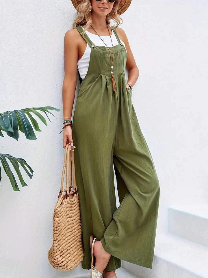 Olive | Sleeveless Jumpsuit