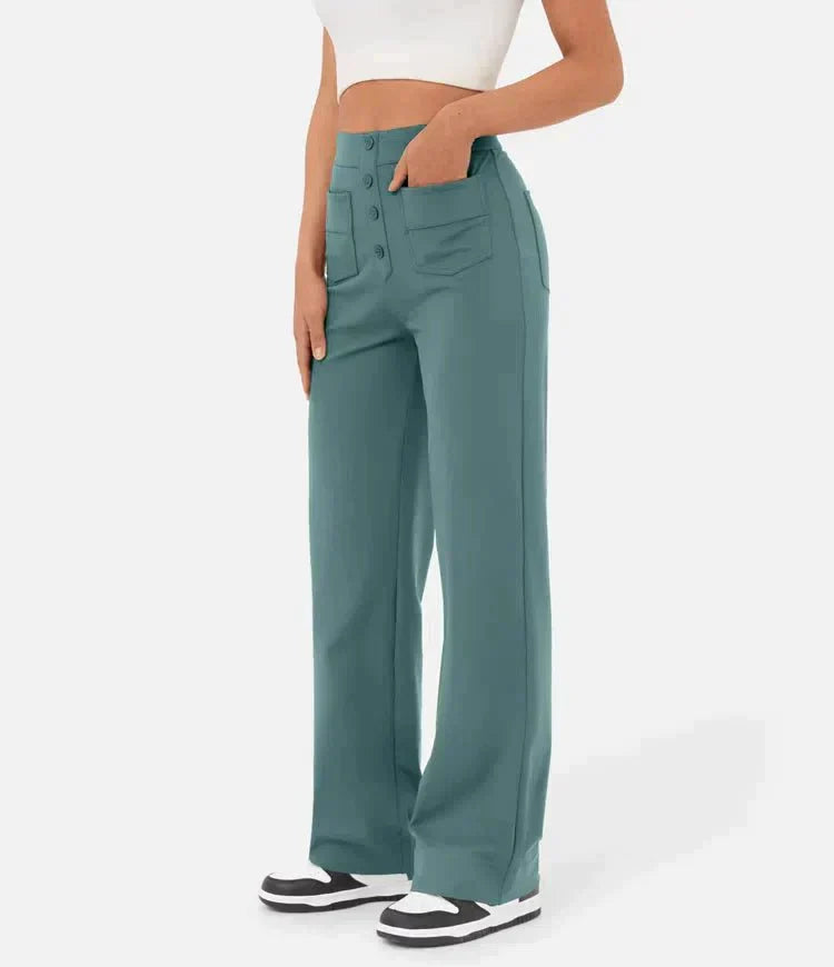 Laura | High-waisted Elastic Casual Pants