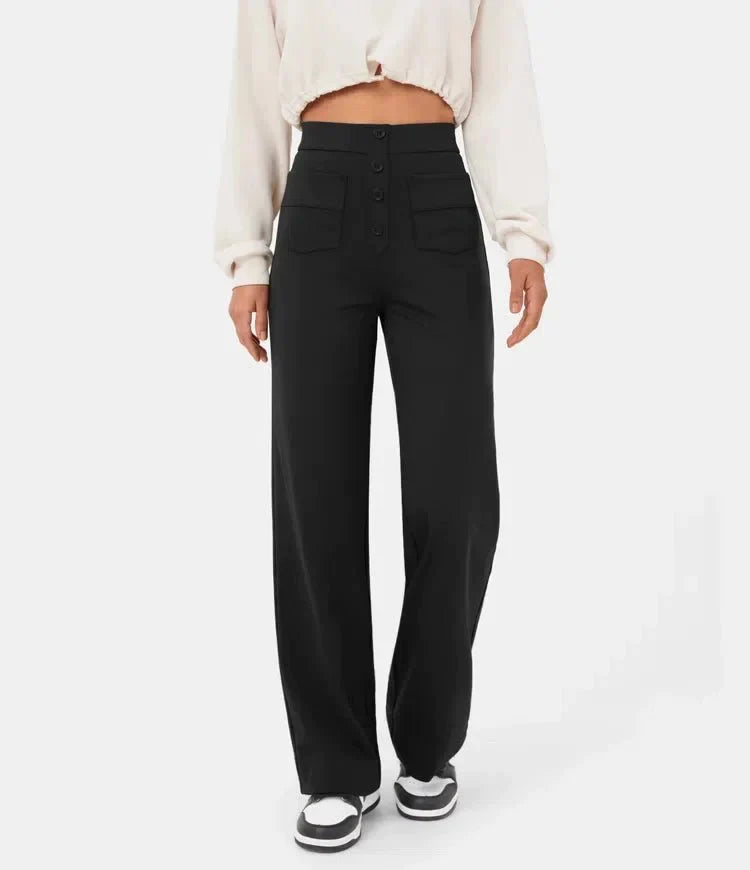 Laura | High-waisted Elastic Casual Pants