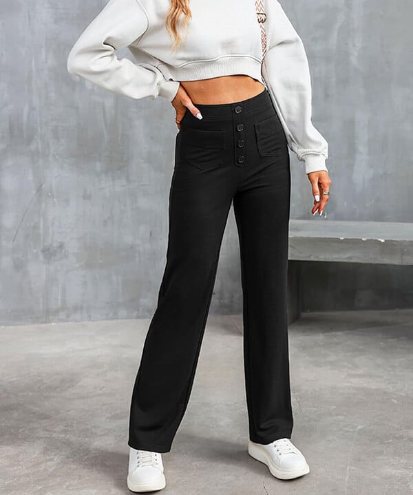 Laura | High-waisted Elastic Casual Pants