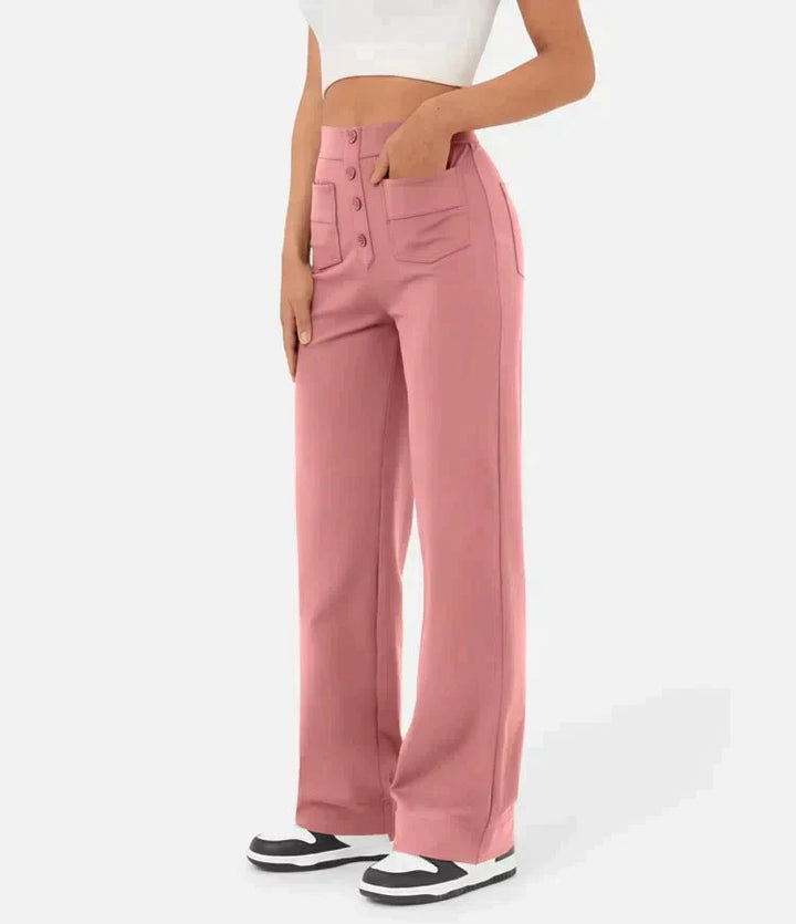 Laura | High-waisted Elastic Casual Pants